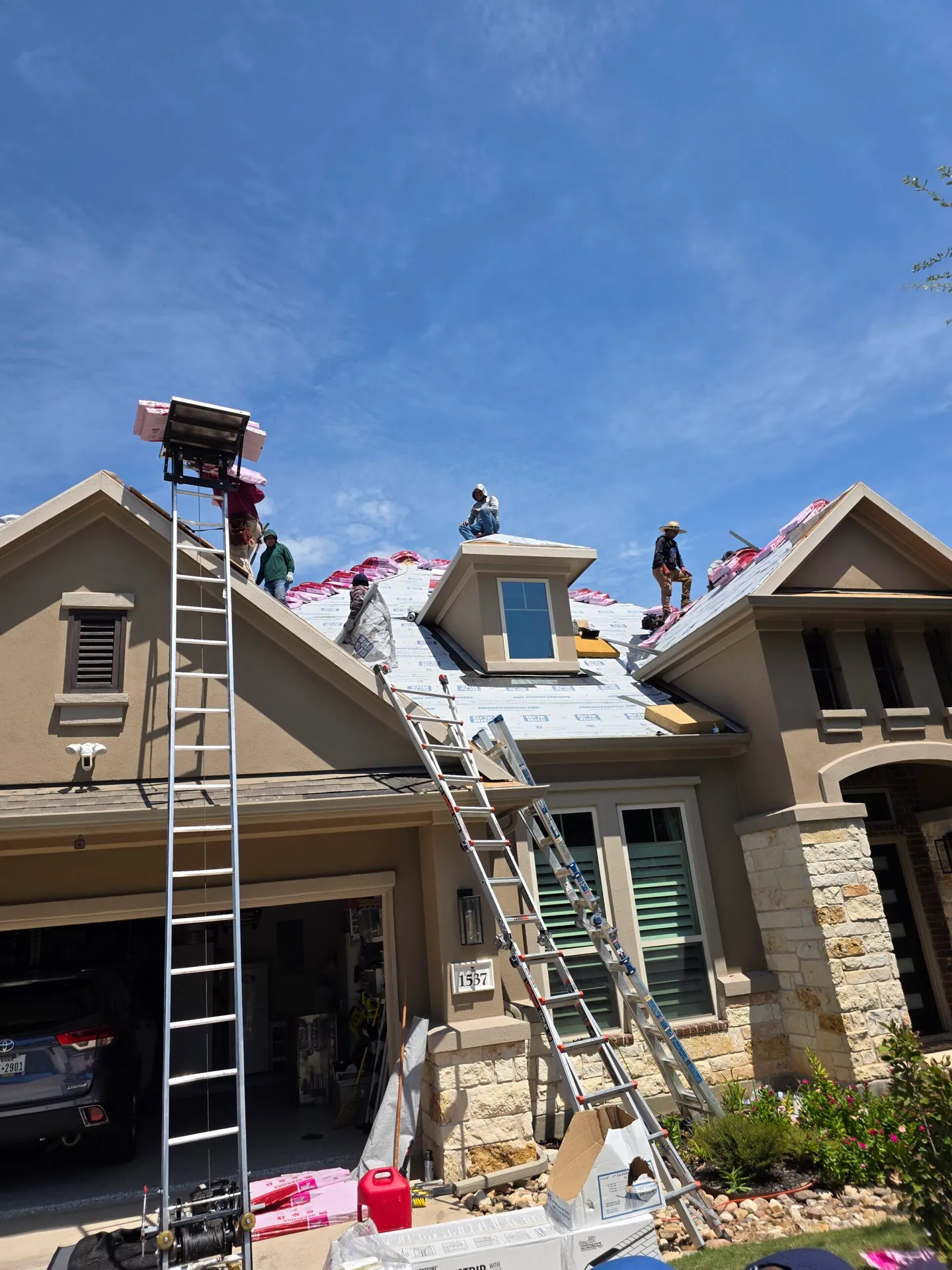 Noble Roofing residential roof replacement in Central Texas