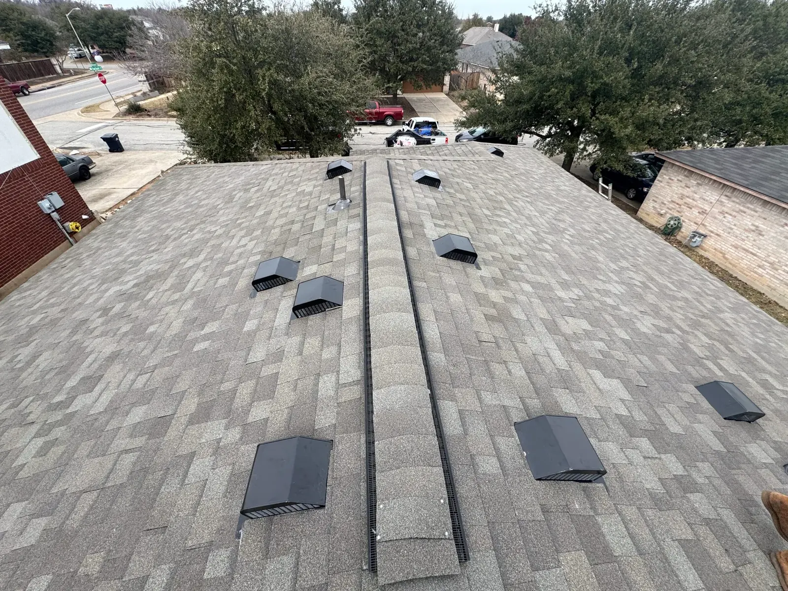 Noble Roofing residential exterior field work in Central Texas