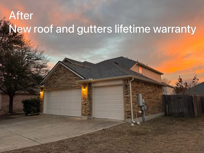 Roof & Gutter Storm Restoration in Leander, Texas by Noble Roofing