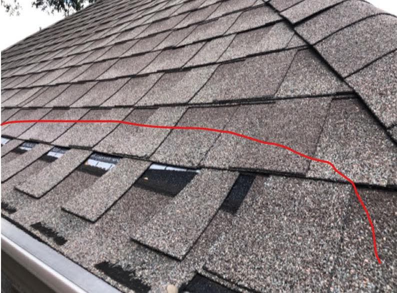Before Roof Repair in Flower Mound in Flower Mound, Texas