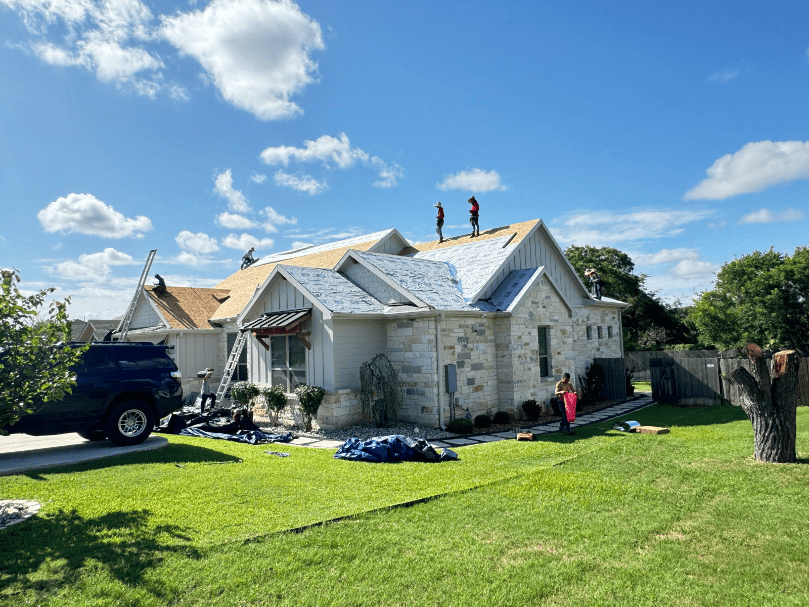 Residential roofing work by Noble Roofing